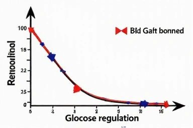 Grafika przedstawiająca stabilny poziom cukru we krwi