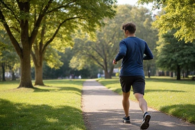 Mężczyzna ćwiczący, symbolizujący poprawę wytrzymałości